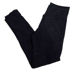 BOOTY BY‎ BRABANTS black textured crossover high rise workout legging pants S